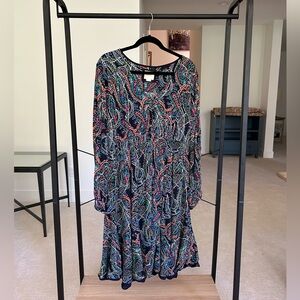 Anthropology (Maeve) Paisley Midi Dress